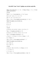 Tải Giải bài tập SBT Toán 7 bài 9: Nghiệm của đa thức một biến - Giải bài tập môn Toán Đại số lớp 7