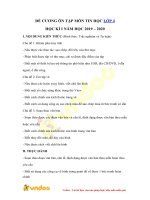 Tải về Đề cương ôn tập học kì 1 môn Tin học lớp 4 năm 2019 - 2020 -