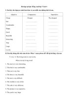 Tải Bài tập tự luận Tiếng Anh lớp 7 Unit 4: At School - Bài tập Tiếng Anh lớp 7