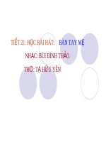 Bài giảng Âm nhạc 4 tiết 21 Học hát bài Bàn tay mẹ | Âm nhạc, Lớp 4 - Ôn Luyện