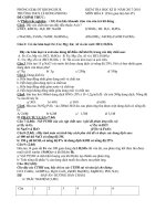 Đề thi thử học kì 2 môn Hóa lớp 8 chọn lọc | Hóa học, Lớp 8 - Ôn Luyện