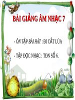 Bài giảng Âm nhạc 7 bài 5 Tập đọc nhạc TĐN số 6 | Lớp 7, Âm nhạc - Ôn Luyện