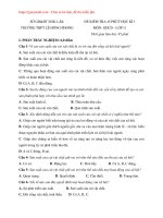 Đề kiểm tra 1 tiết môn GDCD lớp 11 học kì 1, 2 có đáp án, thi 45 phút