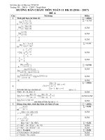 Đáp án chi tiết bài kiểm tra học kỳ 2 môn toán lớp 11 trường THPT Thanh bình năm học 2016 - 2017 | Toán học, Lớp 11 - Ôn Luyện