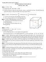 Đề thi vào lớp 10 môn Toán năm 2020 - 2021 THCS Trần Văn Ơn | Toán học, Đề thi vào lớp 10 - Ôn Luyện