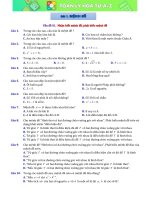 Bài tập trắc nghiệm Mệnh đề, tập hợp - Toán học