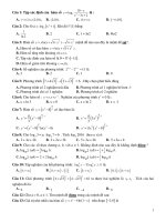 Đề kiểm tra 45 phút chương 2 giải tích 12- Hàm số và phương trình mũ – Logarít – Xuctu.com