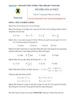 Đề kiểm tra 45 phút chương 2 đại số 7- Hàm số và đồ thị có đáp án chi tiết – Xuctu.com