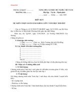 Biên bản chọn sách giáo khoa lớp 1 » Tài liệu miễn phí cho Giáo viên, học sinh.