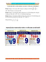 Vài Bài tập về hệ thức lượng trong tam giác vuông rất hay- Hình học 9- Chương 1- Giải Chi Tiết – Xuctu.com