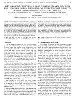 Quét mã QR trên điện thoại di động ứng dụng vào việc điểm danh sinh viên - Thực nghiệm tại trường Cao đẳng Công nghệ Thông tin