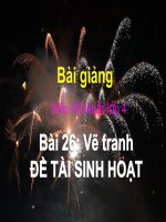 Vẽ tranh đề tài sinh hoạt | Mỹ thuật, Lớp 4 - Ôn Luyện