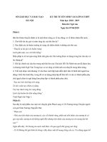 Đề thi tuyển sinh vào lớp 10 năm 2018 - 2019 môn Văn - Sở GD&ĐT Hà Nội có đáp án