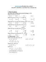 Đề kiểm tra 1 tiết Toán đại số 9 chương 1: Căn bậc hai – Xuctu.com