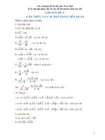 CHUYÊN đề 1  căn THỨC và các bài TOÁN LIÊN QUAN   copy 