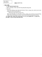 đề thi vật  lý 6 de kiem tra 1 tiet HKI li6 2013