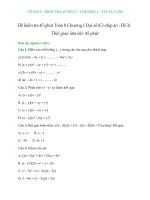 Đề kiểm tra 45 phút Toán 8 Chương 1 Đại số (Có đáp án) – Xuctu.com