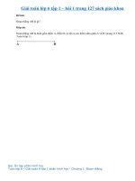 Bài 1 trang 127 sgk Toán 6 tập 1 | Giải bài 1 sgk Toán 6 tập 1 trang 127 | Giải Toán 6