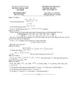 Đề kiểm tra có đáp án học kì 2 môn toán lớp 10 năm học 2016-2017 trường THCS&THPT Tân giới | Toán học, Lớp 10 - Ôn Luyện