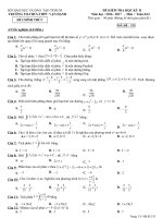 Đề thi có đáp án chi tiết môn toán lớp 10 trường THPT Việt úc năm học 2016 - 2017 mã 333 | Toán học, Lớp 10 - Ôn Luyện