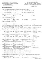 Đề thi có đáp án chi tiết môn toán lớp 10 trường THPT Việt úc năm học 2016 - 2017 mã 111 | Toán học, Lớp 10 - Ôn Luyện