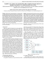 Nghiên cứu nhân tố ảnh hưởng đến ý định sử dụng dịch vụ Mobile Banking của khách hàng Đà Nẵng