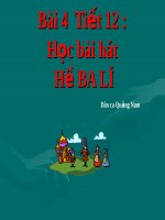 Bài giảng Âm nhạc 8 bài 4 Học hát Hò ba lí | Lớp 8, Âm nhạc - Ôn Luyện