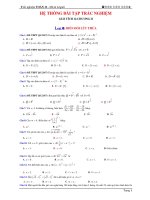 Hệ thống trắc nghiệm giải tích 12 chương 2: Hàm số và phương trình mũ – Lo-ga-rít có đáp án – Xuctu.com
