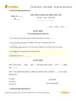 Mẫu quyết định tăng lương