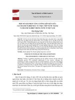 Một số giải pháp tăng cường liên kết giữa các doanh nghiệp đầu tư trực tiếp nước ngoài và doanh nghiệp trong nước ở Việt Nam