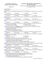 Đề khảo sát Địa Lý 12 lần 2 trường THPT Đồng Đậu Vĩnh Phúc năm học 2019 2020