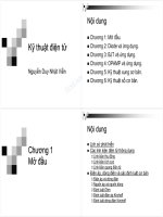 Bài giảng Kỹ thuật điện tử