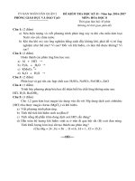 đề thi hk2 và đáp án môn hóa học khối 89  thcs an phú  quận 2