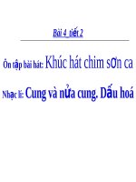 Bài giảng Âm nhạc 7 bài 4 Nhạc lí Cung và nửa cung Dấu hóa | Lớp 7, Âm nhạc - Ôn Luyện