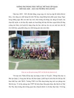 bài viết về hiến máu nhân đạo hội thao và tuyên truyền an toàn giao thông tháng 92020  thcs an phú  quận 2