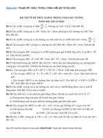 Bài tập hệ thức lượng trong tam giác vuông- Hình học 9-Chương 1 – Xuctu.com