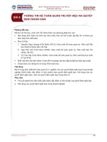 Bài giảng Kế toán quản trị 2: Bài 8 - Đại học Kinh tế quốc dân