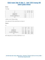 Bài 155 trang 60 sgk Toán 6 tập 1 | Giải bài 155 sgk Toán 6 tập 1 trang 60 | Giải Toán 6