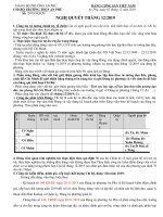 nghị quyết chi bộ tháng 12 năm 2019  thcs an phú  quận 2