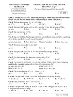 Đề thi thử học kì 2 môn Toán lớp 7 kèm đáp án | Toán học, Lớp 7 - Ôn Luyện