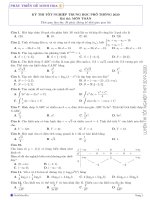 5 Đề thi thử THPT quốc gia 2020 môn Toán | Toán học, Đề thi đại học - Ôn Luyện