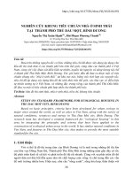 Nghiên cứu khung tiêu chuẩn nhà ở sinh thái tại thành phố Thủ Dầu Một, Bình Dương