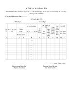 Biểu mẫu kế hoạch giáo viên » Tài liệu miễn phí cho Giáo viên, học sinh.