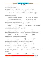 Đề thi học kì 1- Toán 8- Có trắc nghiệm và Đáp án chi tiết – Xuctu.com