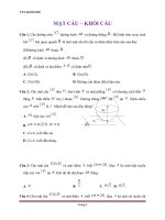 Bài tập toán 12 - Mặt cầu, khối cầu có đáp án » Tài liệu miễn phí cho Giáo viên, học sinh.