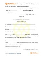 Công văn xin rút lại thông báo phát hành hoá đơn