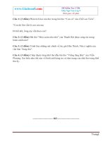 Đề kiểm tra 1 tiết môn Ngữ Văn 9 có đáp án