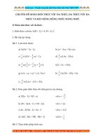 CHUYÊN ĐỀ NHÂN ĐƠN THỨC VỚI  ĐA THỨC, ĐA THỨC VỚI  ĐA THỨC VÀ BẢY HẰNG ĐẲNG THỨC ĐÁNG NHỚ – Xuctu.com