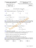 Đề thi thử THPT Quốc gia 2018 môn Toán - Trường Lê Qúy Đôn, Hải Phòng