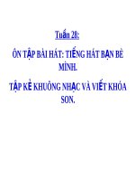 Bài giảng Âm nhạc 3 bài 28 Ôn tập hát Tiếng hát bạn bè mình | Âm nhạc, Lớp 3 - Ôn Luyện